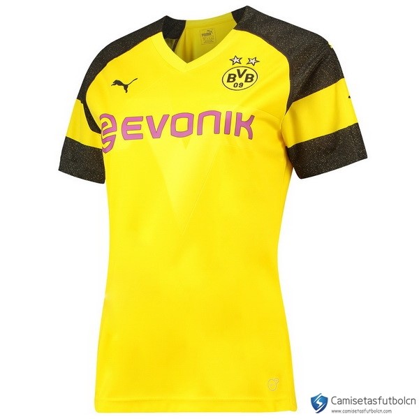 Camiseta Borussia Dortmund Primera equipo Mujer 2018-19 Amarillo